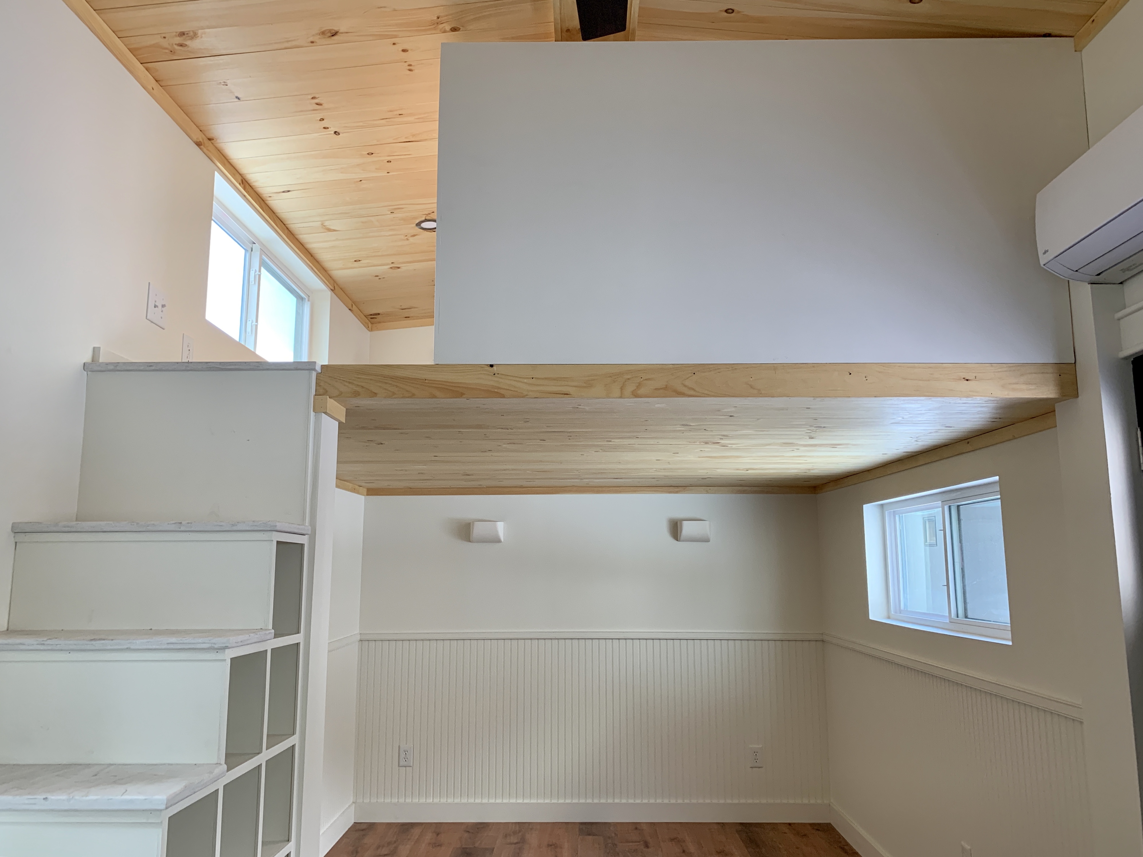 Kinderhook Tiny House Sleeping Loft with Storage