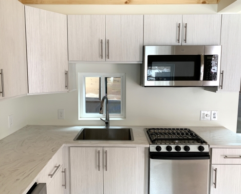 Kinderhook Kitchen Cabinetry Tiny House Oven Microwave