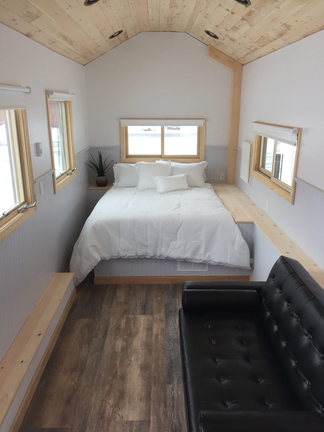 Tiny Houses With First Floor Bedrooms No Sleeping In Lofts Tiny House Builders B B Micro